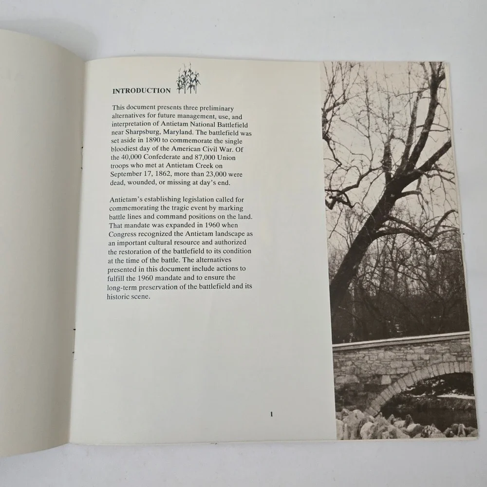Vintage 1990 Antietam National Battlefield Alternatives Booklet NPS USA Made